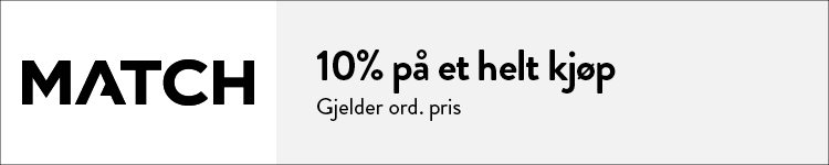 Studenttilbud Match: 10% på et helt kjøp