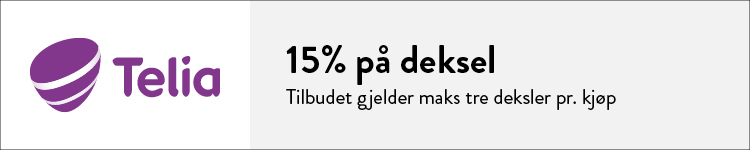 Studenttilbud Telia: 15% på deksel (maks 3 pr kjøp)